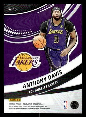 2024-25 Panini Revolution #15 Anthony Davis Vortex Los Angeles Lakers - Basketball Card Single