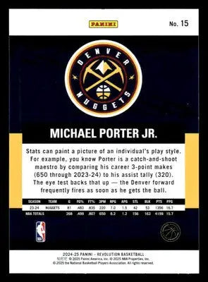 2024-25 Panini Revolution #15 Michael Porter Jr - Basketball Card Single