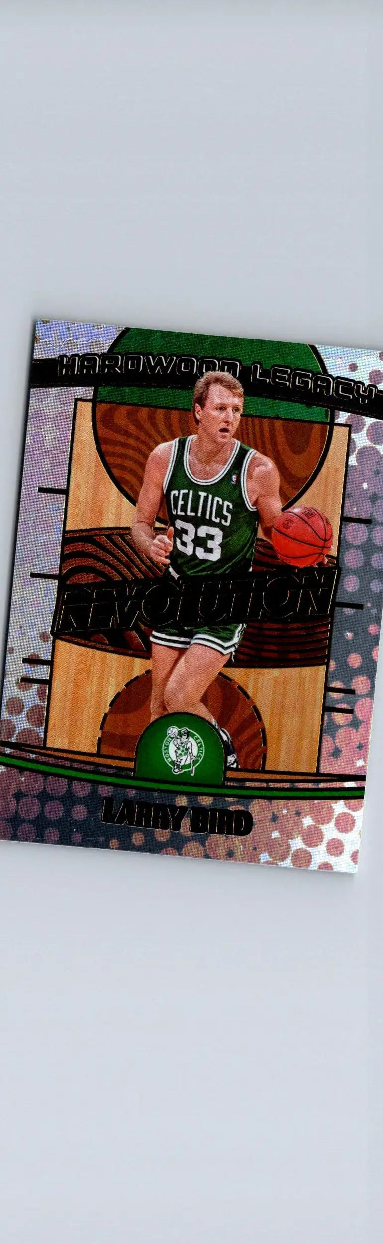 Larry Bird basketball trading card from 2024-25 Panini Revolution Bird Hardwood Legacy