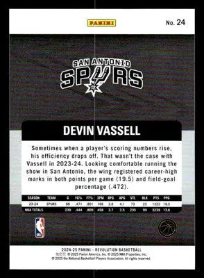 2024-25 Panini Revolution #24 Devin Vassell - Basketball Card Single