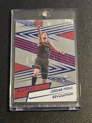 2024-25 Panini Revolution #28 Jordan Poole Blue Cosmo #/285 - Basketball Card Single
