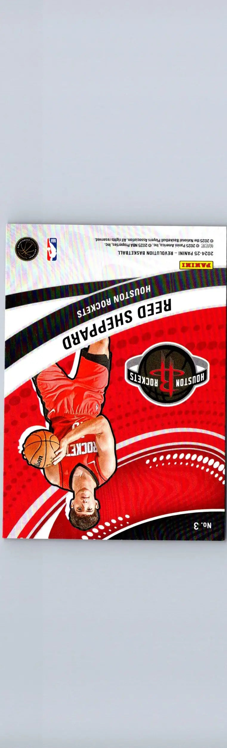 Reed Sheppard Vortex basketball card from Panini Revolution 2024-25 featuring Reed Sheppard