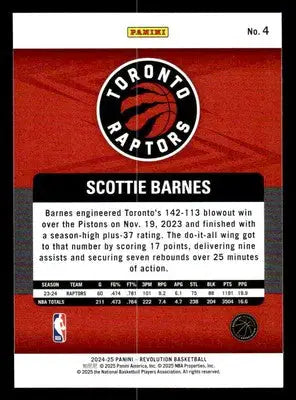2024-25 Panini Revolution #4 Scottie Barnes - Basketball Card Single