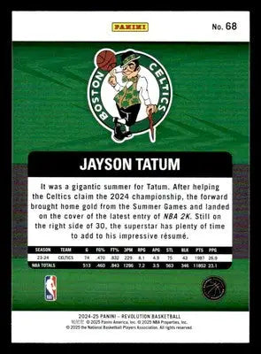2024-25 Panini Revolution #68 Jayson Tatum Base Boston Celtics - Basketball Card Single