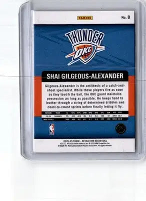 2024-25 Panini Revolution #8 Shai Gilgeous-Alexander - Basketball Card Single