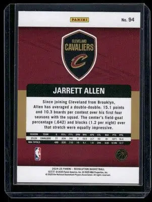2024-25 Panini Revolution Basketball Jarrett Allen #94 Basketball - Basketball Card Single