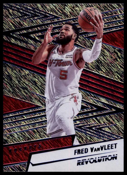 2024-25 Panini Revolution Blue Storm Fred VanVleet #97 Houston Rockets Card NBA