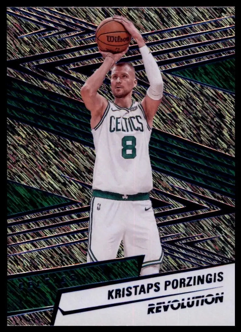 2024-25 Panini Revolution Blue Storm Kristaps Porzingis #26 Boston Celtics Card