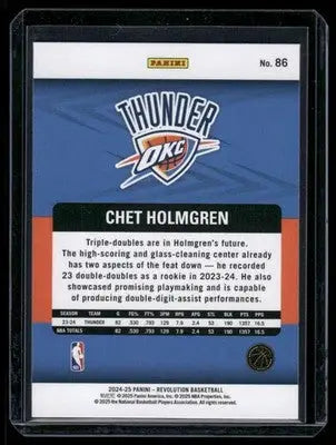 2024-25 Panini Revolution Chet Holmgren #86 Basketball - Basketball Card Single