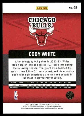 2024-25 Panini Revolution Coby White #95 Basketball - Basketball Card Single