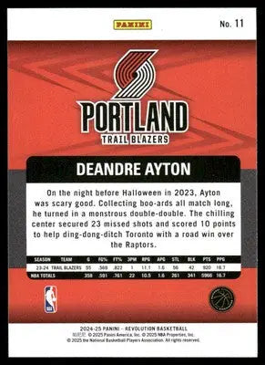 2024-25 Panini Revolution Deandre Ayton #11 Basketball - Basketball Card Single