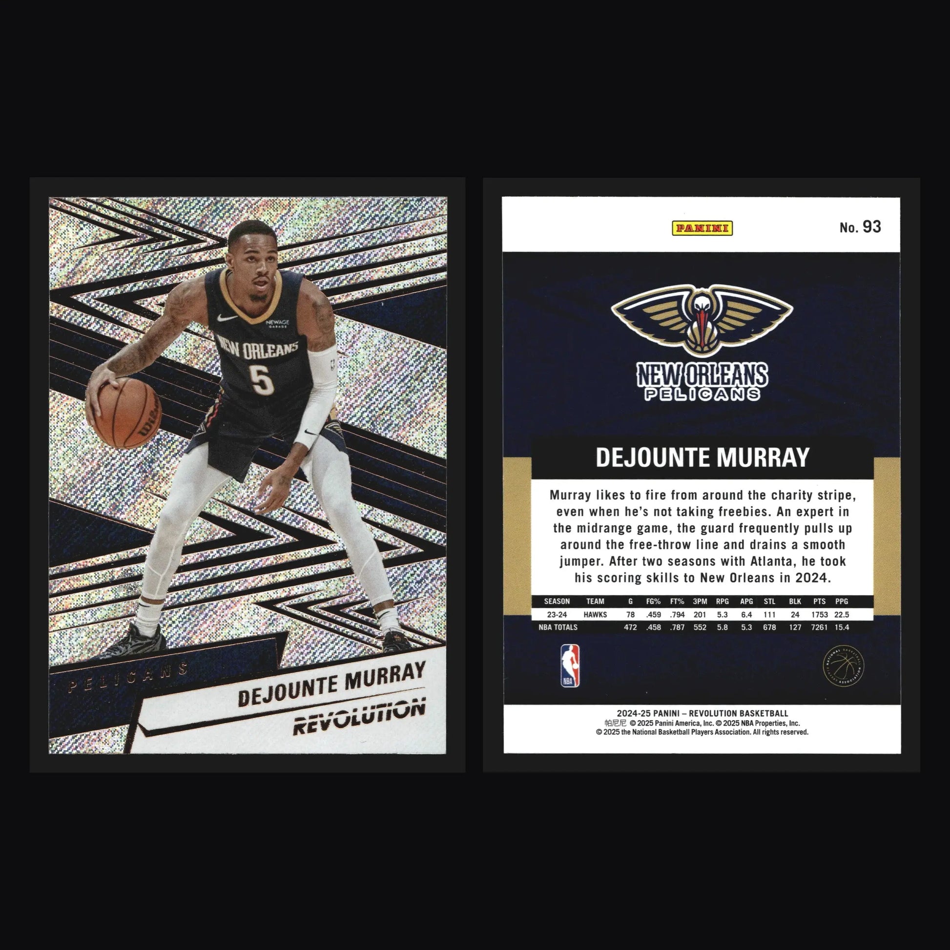 2024-25 Panini Revolution Dejounte Murray #93 New Orleans Pelicans