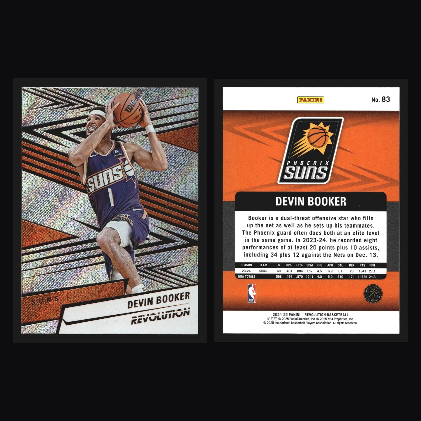 2024-25 Panini Revolution Devin Booker #83 Phoenix Suns - Basketball Card Single