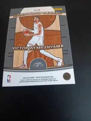 2024-25 Panini Revolution - Hardwood Legacy Victor Wembanyama #10. Spurs. NRMT+ - Basketball Card Single