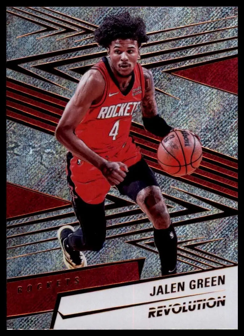 2024-25 Panini Revolution Jalen Green #46 Houston Rockets Basketball Card NBA