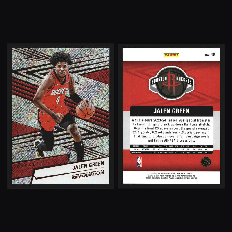 2024-25 Panini Revolution Jalen Green #46 Houston Rockets - Basketball Card Single
