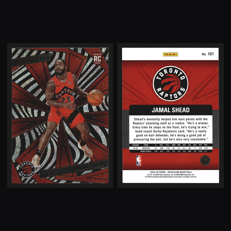 2024-25 Panini Revolution Jamal Shead #101 RC Toronto Raptors Rookie - Basketball Card Single