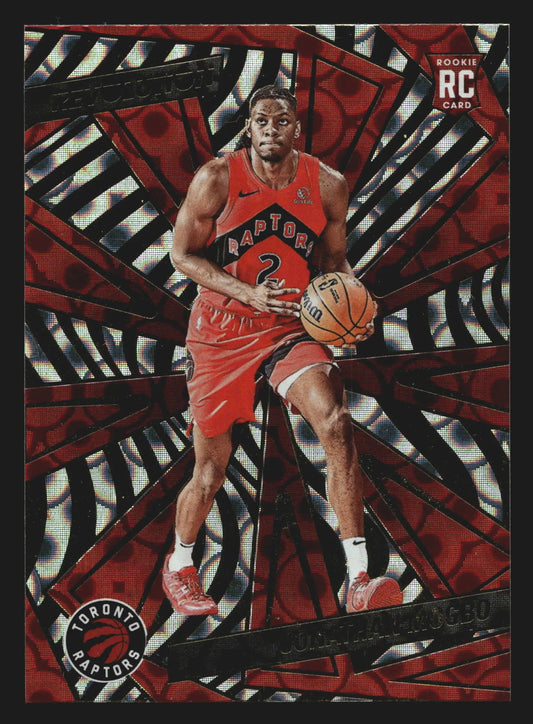 2024-25 Panini Revolution Jonathan Mogbo #111 Groove RC Toronto Raptors - Basketball Card Single