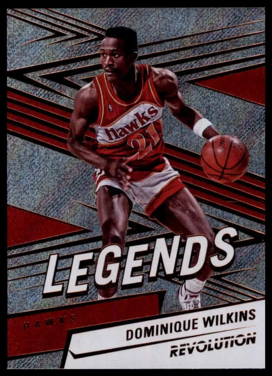 2024-25 Panini Revolution Legends Dominique Wilkins #162 Atlanta Hawks Card NBA