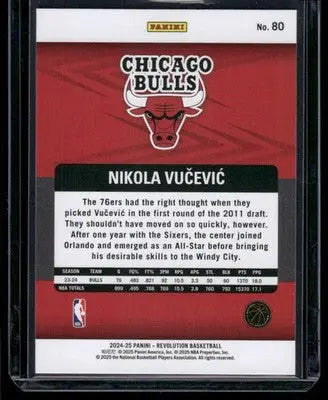 2024-25 Panini Revolution Nikola Vučević #80 Basketball - Basketball Card Single