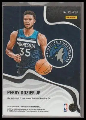 2024-25 Panini Revolution #RS-PDJ Perry Dozier Jr. Revolution Signatures