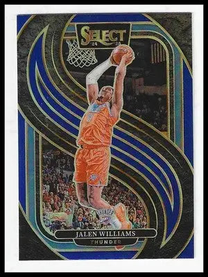 2024-25 Panini Select #124 Jalen Williams Blue Prizm