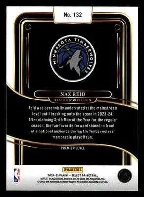 2024-25 Panini Select #132 Naz Reid - Basketball Card Single