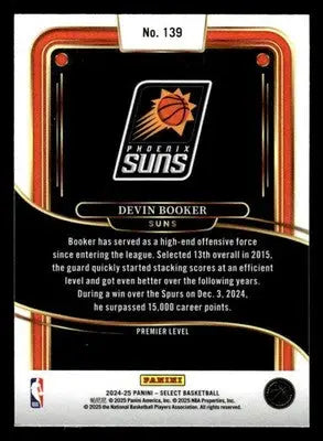 2024-25 Panini Select #139 Devin Booker - Basketball Card Single