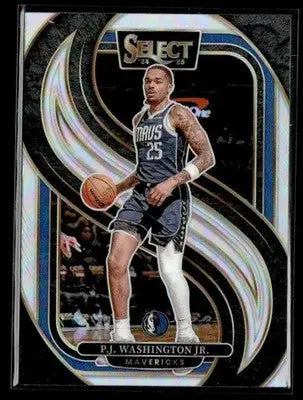 2024-25 Panini Select #154 P.J. Washington Jr. Silver Prizm - Basketball Card Single