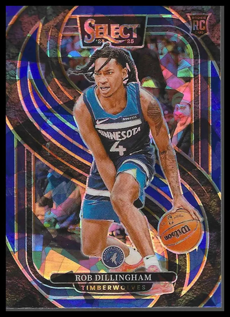 2024-25 Panini Select #156 Tyrese Maxey Blue Cracked Ice Prizm - Basketball Card Single