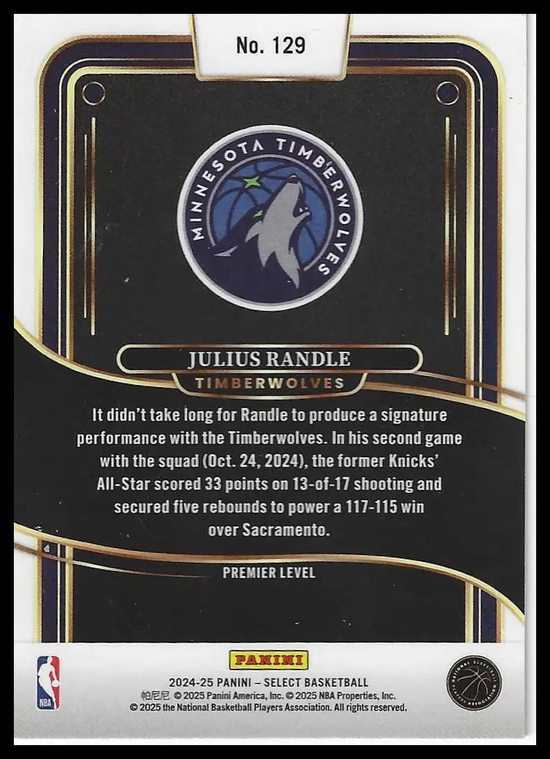 2024-25 Panini Select #167 Tristan da Silva Blue (Retail) RC - Basketball Card Single