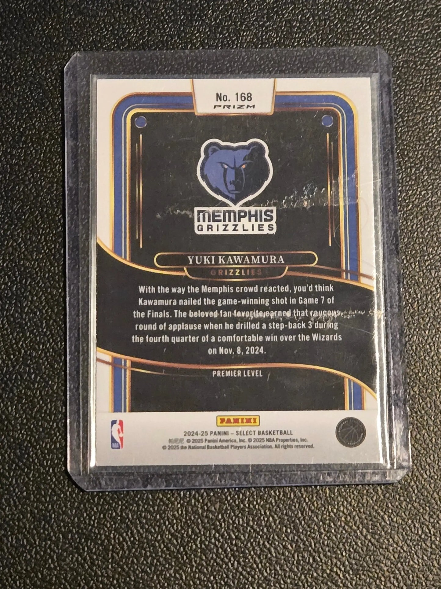 2024-25 Panini Select #168 Yuki Kawamura Silver Prizm - Basketball Card Single