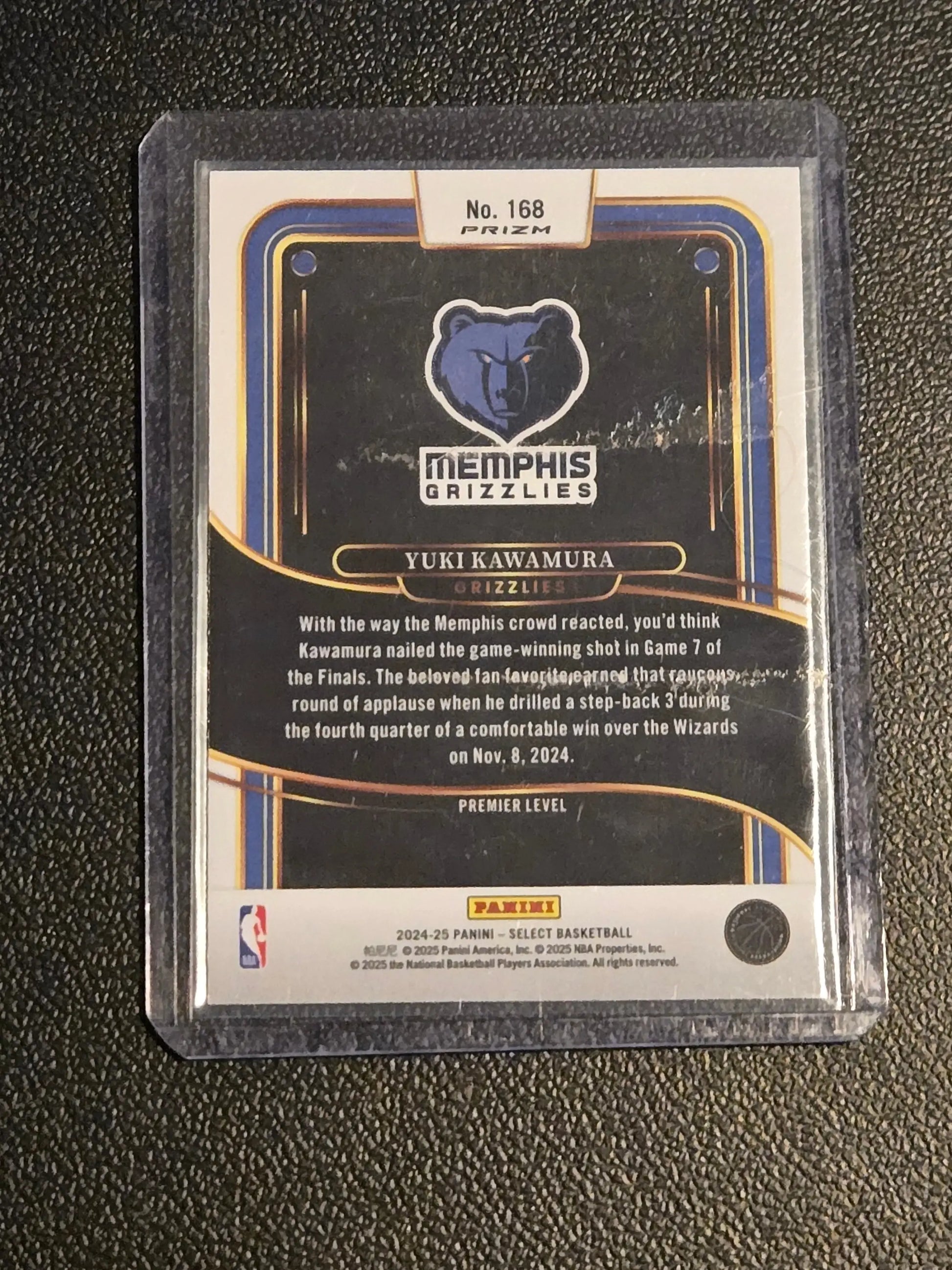 2024-25 Panini Select #168 Yuki Kawamura Silver Prizm - Basketball Card Single