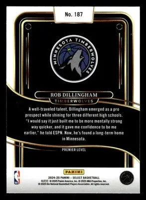 2024-25 Panini Select #187 Rob Dillingham - Basketball Card Single