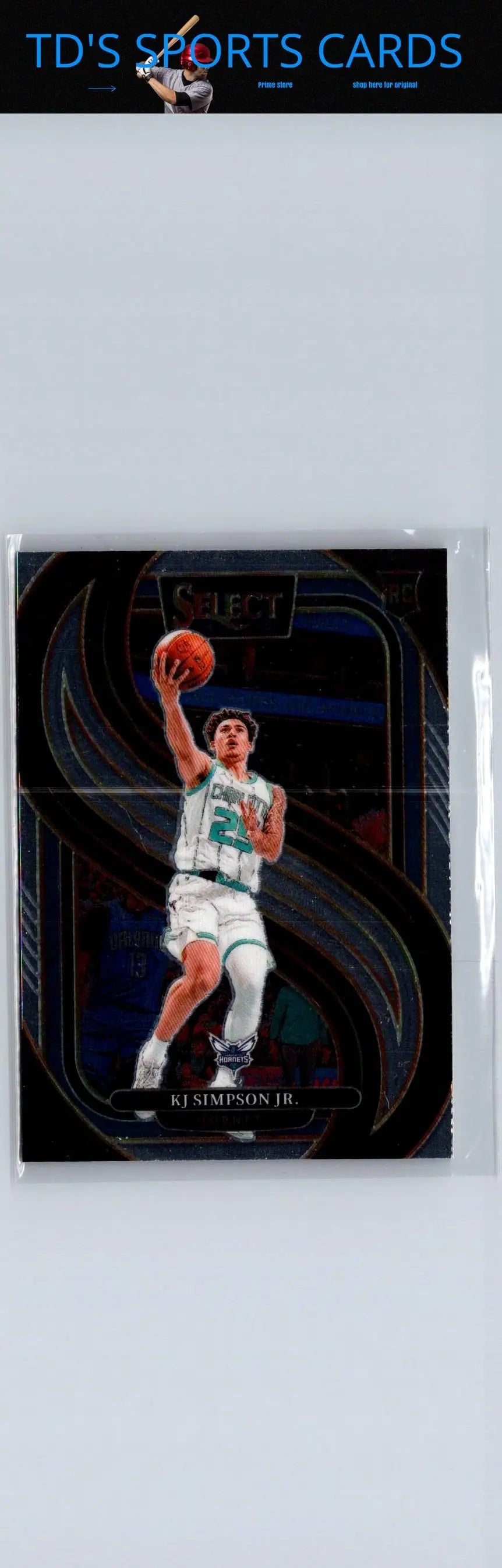 Basketball trading card from Panini Select 2024-25 featuring KJ Simpson Jr