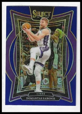 2024-25 Panini Select #24 Domantas Sabonis Blue Prizm