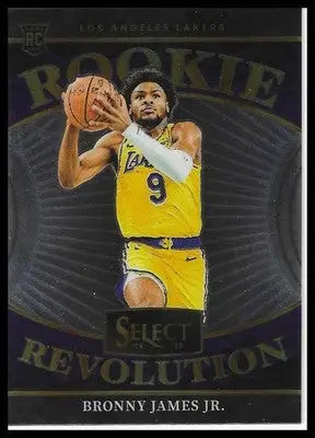 2024-25 Panini Select #3 Bronny James Jr. Rookie Revolution