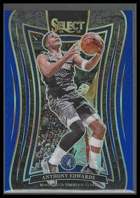 2024-25 Panini Select #365 Anthony Edwards Blue Prizm Minnesota Timberwolves - Basketball Card Single