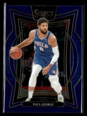 2024-25 Panini Select #37 Paul George Blue (Retail) Philadelphia 76ers - Basketball Card Single