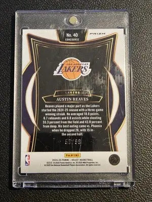 2024-25 Panini Select #40 Austin Reaves Blue Flash Prizm #/99 - Basketball Card Single