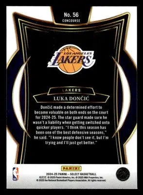 2024-25 Panini Select #56 Luka Doncic - Basketball Card Single
