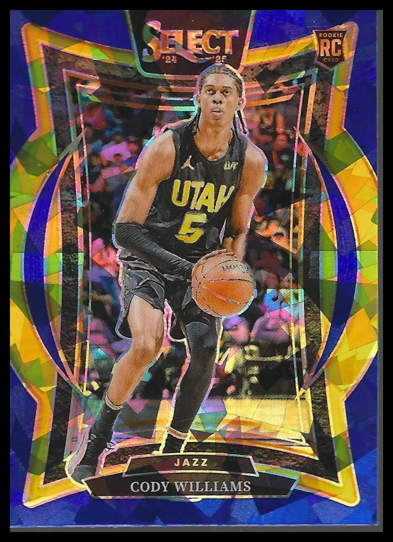 2024-25 Panini Select #57 James Harden Blue Cracked Ice Prizm - Basketball Card Single