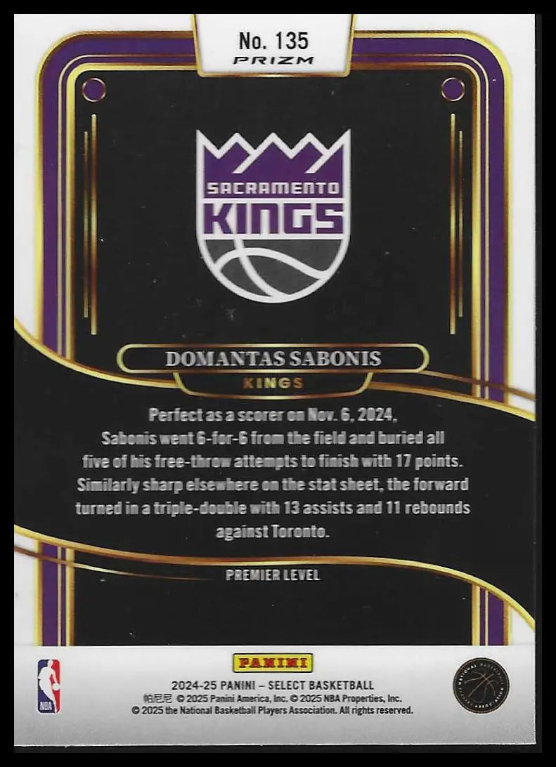 2024-25 Panini Select #69 Donovan Clingan Green White Purple Prizm - Basketball Card Single