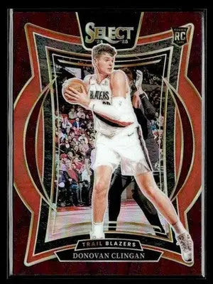 2024-25 Panini Select #69 Donovan Clingan Maroon Prizm - Basketball Card Single