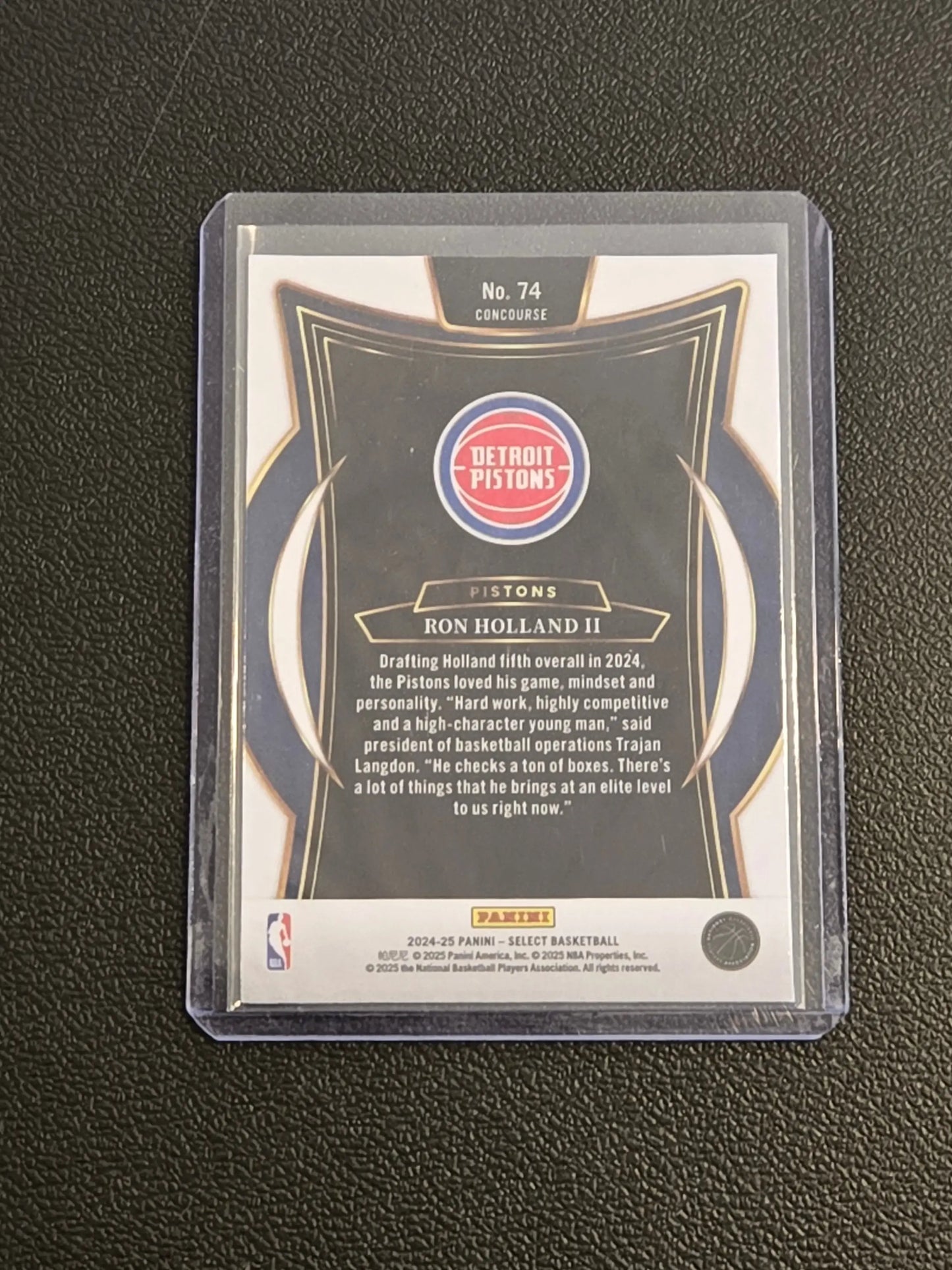 2024-25 Panini Select #74 Ron Holland II - Basketball Card Single
