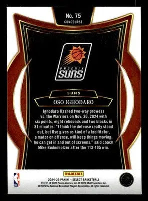 2024-25 Panini Select #75 Oso Ighodaro - Basketball Card Single