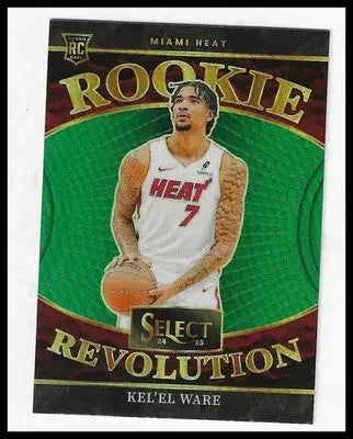 2024-25 Panini Select #8 Kel’el Ware Rookie Revolution Green Prizms