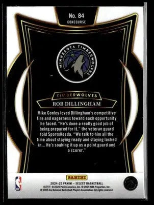 2024-25 Panini Select #84 Rob Dillingham - Basketball Card Single