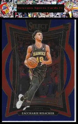 2024-25 Panini Select #86 Zaccharie Risacher Blue (Retail)