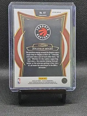 2024-25 Panini Select #87 Jonathan Mogbo Blue Cracked Ice Prizm - Basketball Card Single